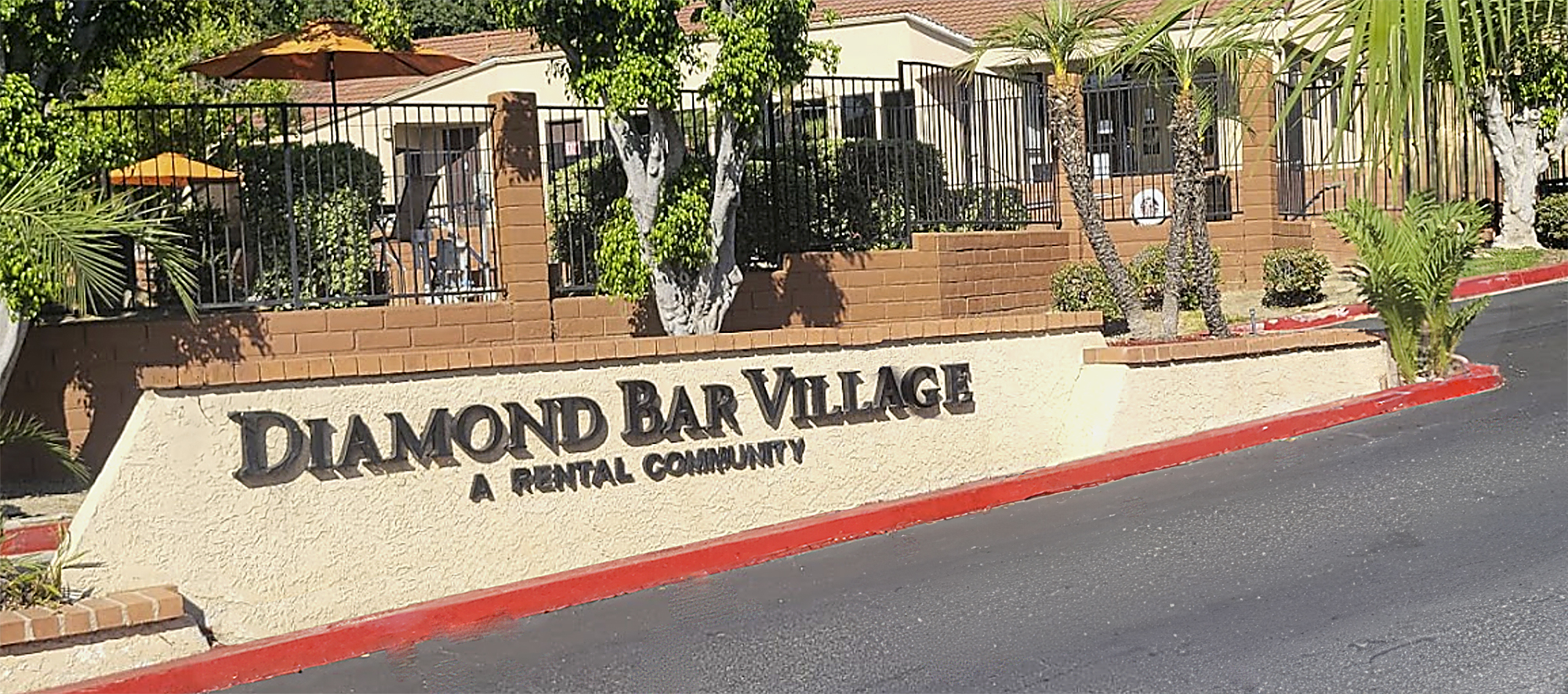 Exterior view showing balconies at diamond bar village